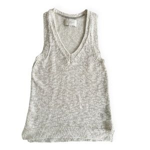 Brochu Walker • Vneck Linen Blend Sweater Tank